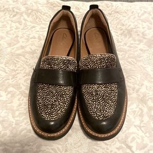 Clarks Artisan Glick Avalee Loafers calf hair - size 6
